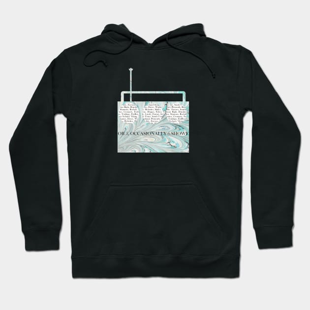 The Shipping Forecast Hoodie by MarbleCloud